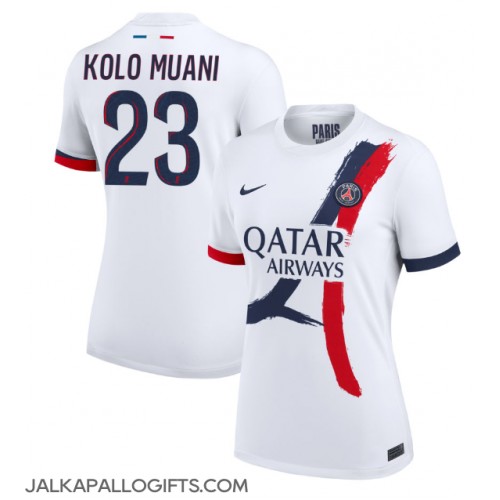 Paris Saint-Germain Randal Kolo Muani #23 Vieraspaita Naiset 2024-25 Lyhythihainen